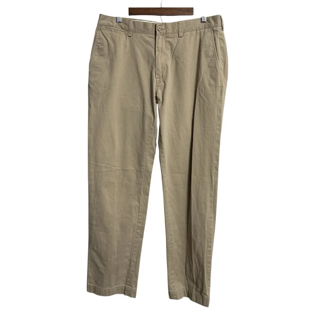 Polo Ralph Lauren chino pants mens 36x34 khaki classic flat front preppy‎ casual